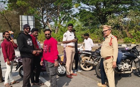 హైవే పై ప్రమాదాల నివారణకు హెల్మెంట్ తప్పని సరి - ట్రాఫిక్ యస్ఐ ఆర్ శ్రీనివాసరావు