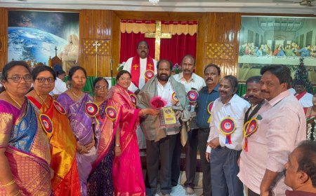 సెయింట్ థామస్ సి ఎస్ ఐ  చర్చి నందు గోల్డెన్ జూబ్లీ వేడుకల్లో  తన్నీరు నాగేశ్వరరావు