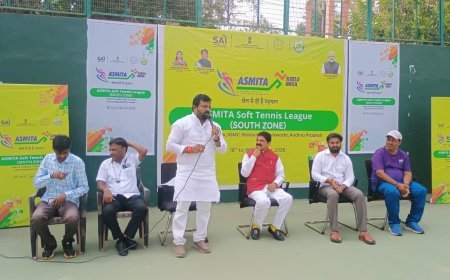 ఖేలో ఇండియా,అస్మిత సాఫ్ట్ టెన్నిస్ లీగ్ (సౌత్ జోన్) విజేతలకు బహుమతుల ప్రధానోత్సవం ఖేలో ఇండియా,అస్మిత సాఫ్ట్ టెన్నిస్ లీగ్ (సౌత్ జోన్) విజేతలకు బహుమతుల ప్రధానోత్సవం 