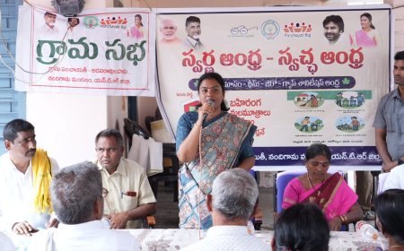 పరిశుభ్రతే అభివృద్ధి స్వచ్ఛతే స్వర్ణాంధ్రకు పునాది. తంగిరాల సౌమ్య