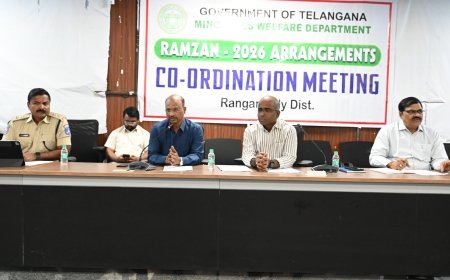 రంజాన్ ఏర్పాట్లపై జిల్లా అడిషనల్ కలెక్టర్ సమీక్ష సమావేశం