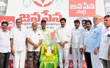 ప్రపంచానికే దిక్సూచి మహాత్మాగాంధీ వర్ధంతి కార్యక్రమంలో జనసేన పార్టీ జిల్లా అధ్యక్షులు సామినేని ఉదయభాను 
