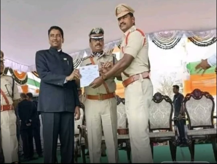 చందర్లపాడు ఎస్సై ధర్మరాజుకు ప్రశంసా పత్రం