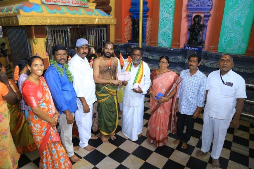 ఆలయంలో అన్నదానానికి భారీ విరాళాలు