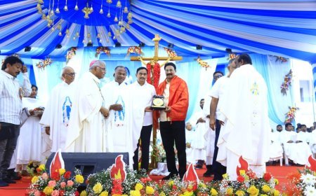 గుణదల మేరీమాత పుణ్యక్షేత్రం మత సామరస్యానికి ప్ర‌తీక‌రాబోయే ఏడాది మ‌రింత వైభ‌వంగా ఉత్స‌వాలు జ‌రిపించేందుకు కృషి చేస్తాం ఎంపీ కేశినేని శివ‌నాథ్