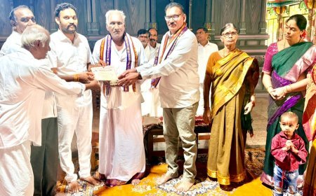 ఆలయంలో అన్నదానానికి భారీ విరాళం