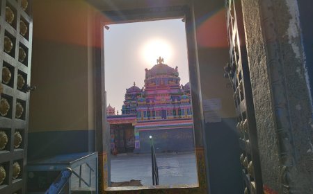 వేదాద్రి ఆలయ శిఖరంపై సూర్యబింబం