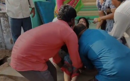 యువకుల ర్యాష్ డ్రైవింగ్ వృద్దురాలికి తీవ్ర గాయాలు