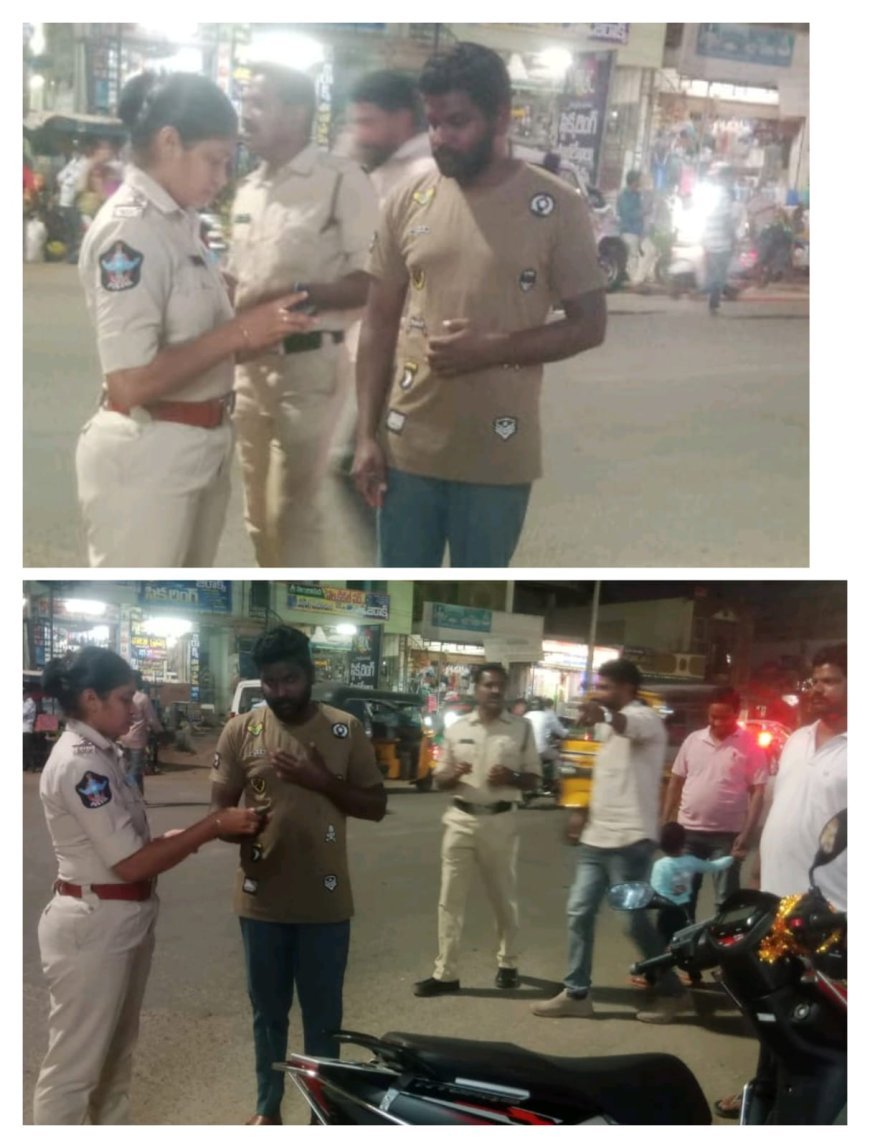 హెల్మెట్ ఫై వాహనదారులకు అవగాహనా 