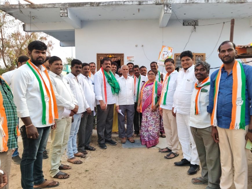 దుబ్బాక మున్సిపాలిటీ ఎన్నికల్లో కాంగ్రెస్ గళం.ఇంటింటి ప్రచారంతో ప్రజల్లో విశ్వాసం