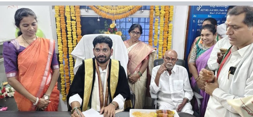 మున్సిపల్ కార్పొరేషన్ నూతన మేయర్ గా ధరణి మధు డిప్యూటీ మేయర్ గా సల్ల రమ్య