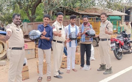 నో హెల్మెట్ నో డ్రైవ్ కార్యక్రమం