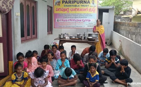 పరిపూర్ణ బాలల ఆశ్రమంలో అన్నదానం