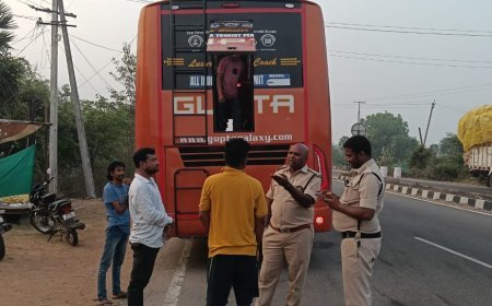 ప్రైవేట్ బస్సుల అగ్ని ప్రమాదాల నేపథ్యంలో కట్టుదిట్టమైన తనిఖీలు