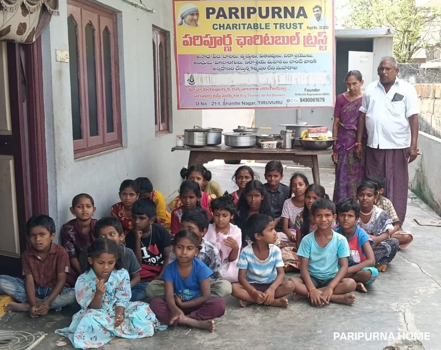 పరిపూర్ణ బాలల ఆశ్రమంలో అన్నదానం
