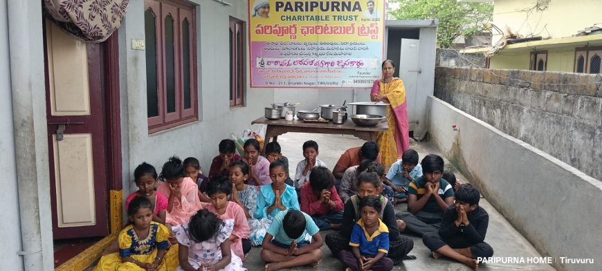 పరిపూర్ణ బాలల ఆశ్రమంలో అన్నదానం