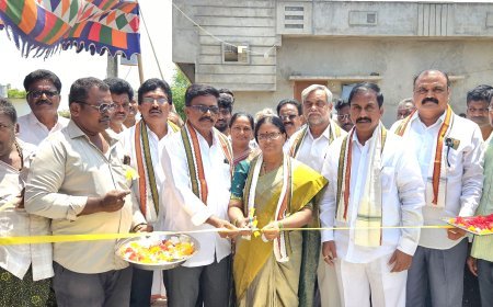 కాకరవాయిలో సిమెంట్ రోడ్లను ప్రారంభించిన ఎమ్మెల్యే