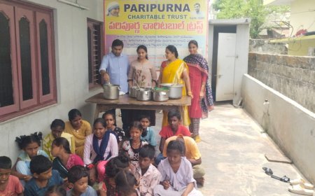 పరిపూర్ణ బాలల ఆశ్రమంలో అన్నదానం చేసిన డాక్టర్ చెన్నారెడ్డి దంపతులు