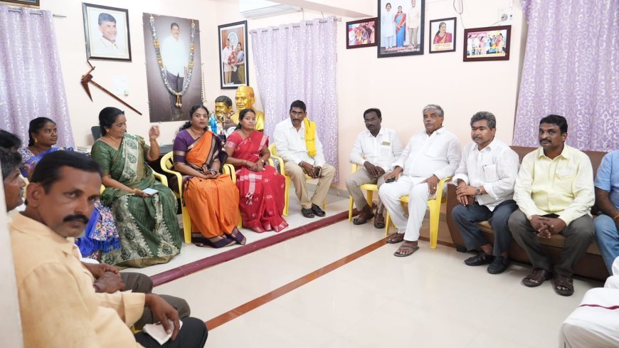 బాధిత కుటుంబానికి టీడీపీ అండగా నిలుస్తుంది ఎమ్మెల్యే తంగిరాల సౌమ్య 